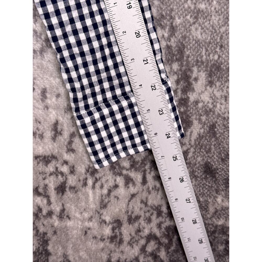 Emerson Fry Black and White Gingham Button-Down Shirt - Picture 5 of 8